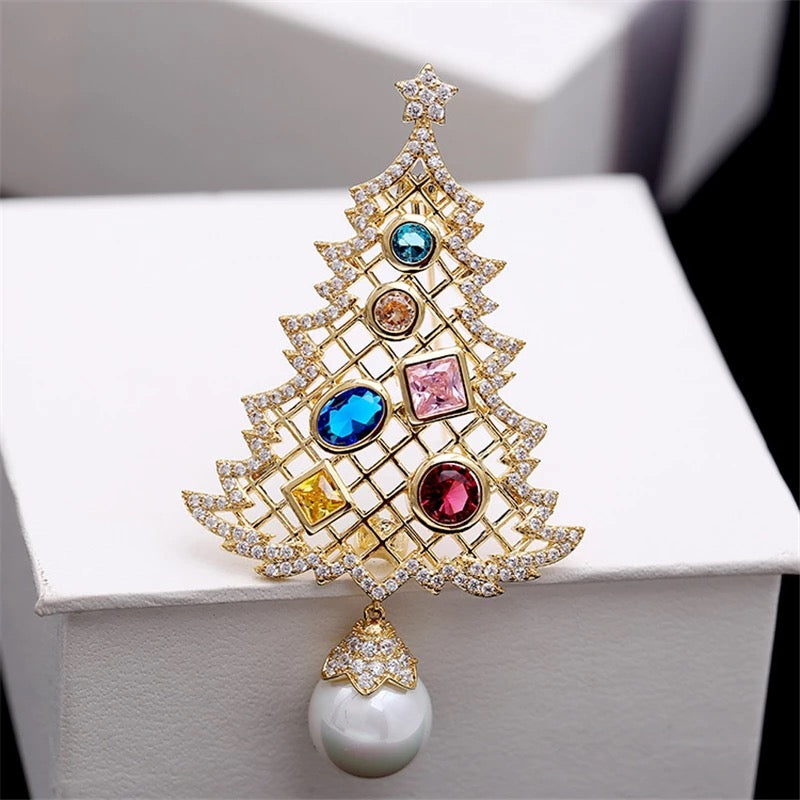 Christmas Tree Brooch