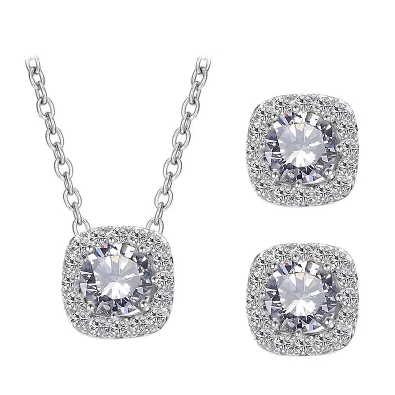 Necklace and Stud Earrings Set