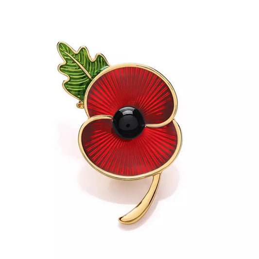 Red  Poppy Brooch