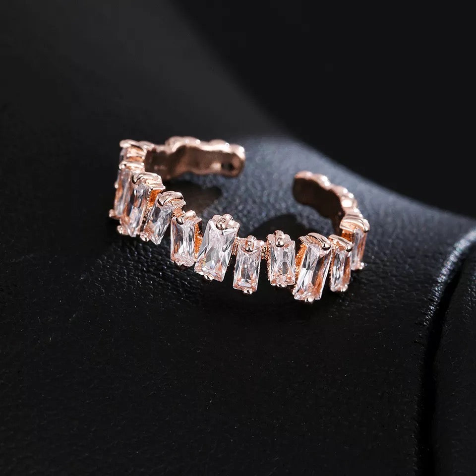 Stackable Ring in Baguette Cut CZ