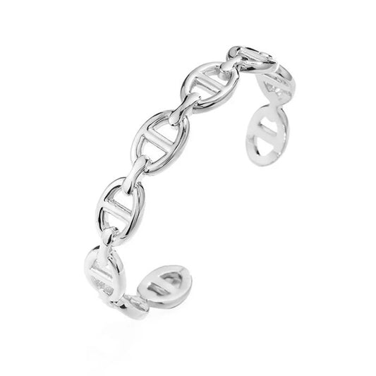 Chain Link Cuff Bangle