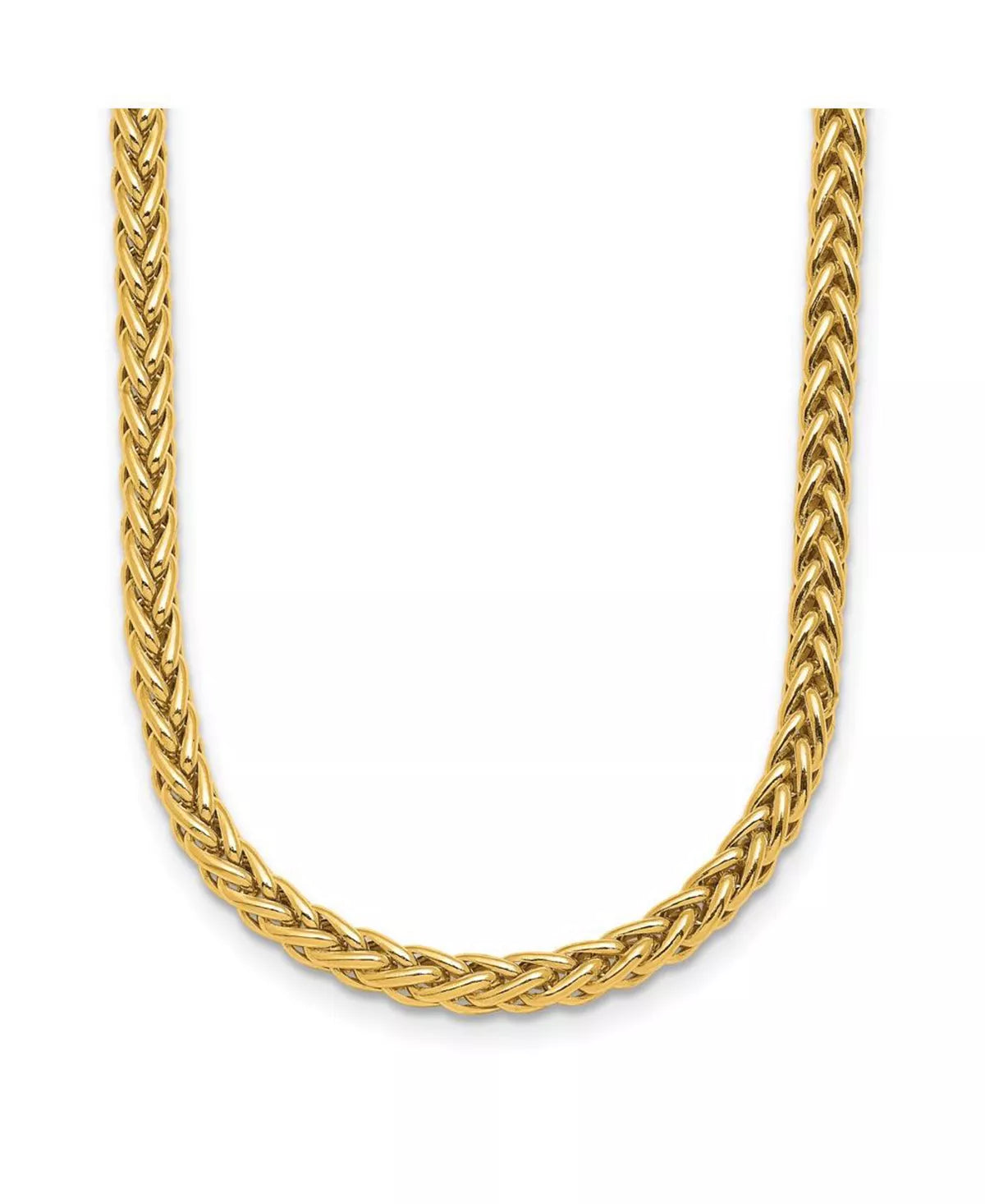 18k Yellow Gold Semi-Solid Mesh Necklace