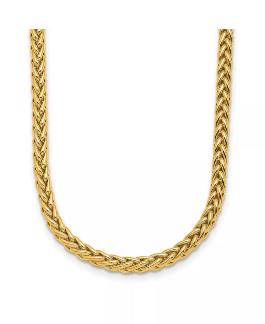 18k Yellow Gold Semi-Solid Mesh Necklace