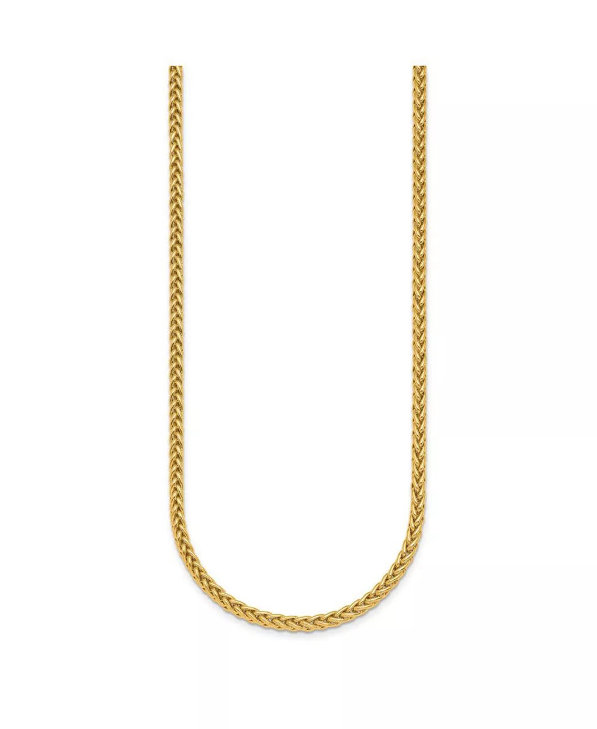 18k Yellow Gold Semi-Solid Mesh Necklace