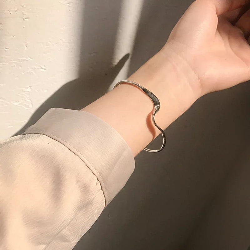 Wavy Designe Cuff Bracelet