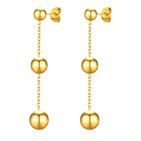 Ball Chain Drop Earrings